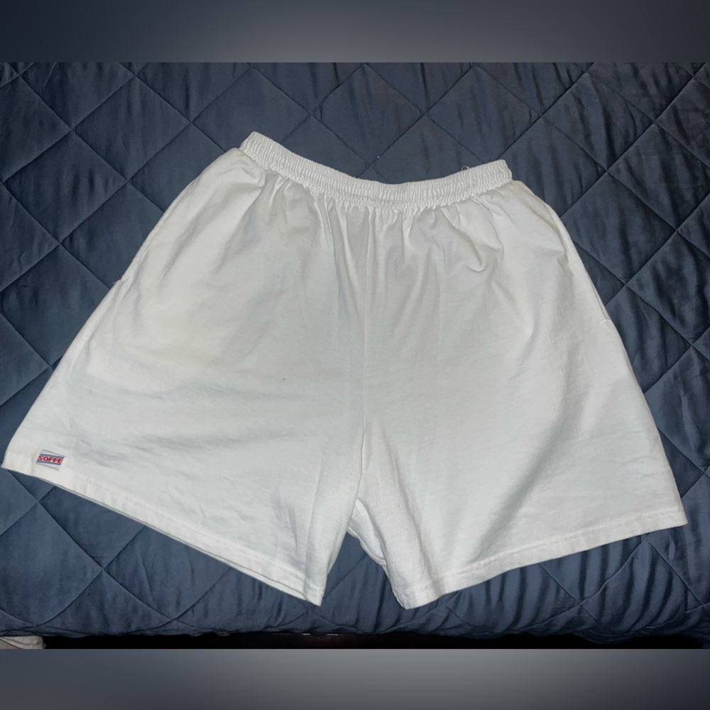 Vintage 1980s SOFFE white shorts with drawstring
